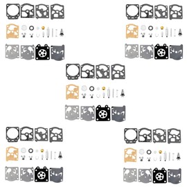 Yingshop 5pc Carburetor Diaphragm Gasket Rebuild Repair Kit Compatible for Walbro K24-WAT WT Carb WT626 WT630 WT-631 WT-640 WT-643 WT-649 WT-669 WT-670 WT-671 WT-773 WT-775 WT-866 WT-924 WT-925 WT-973