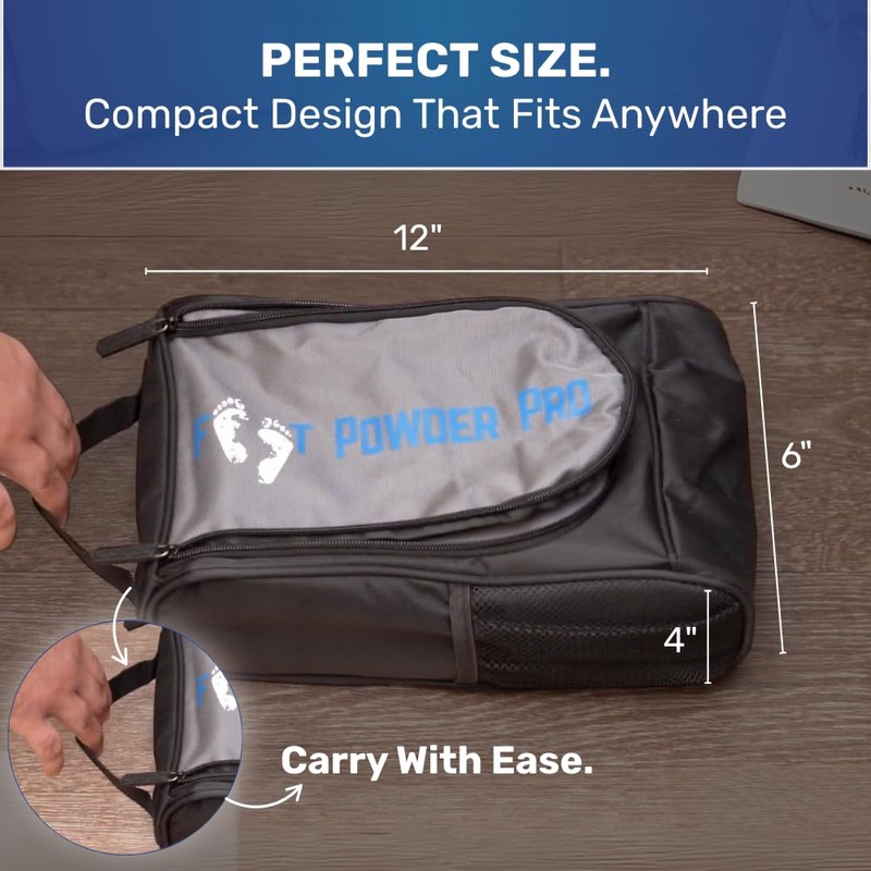 Foot Powder Case - No Mess, No Waste, Simply Slip