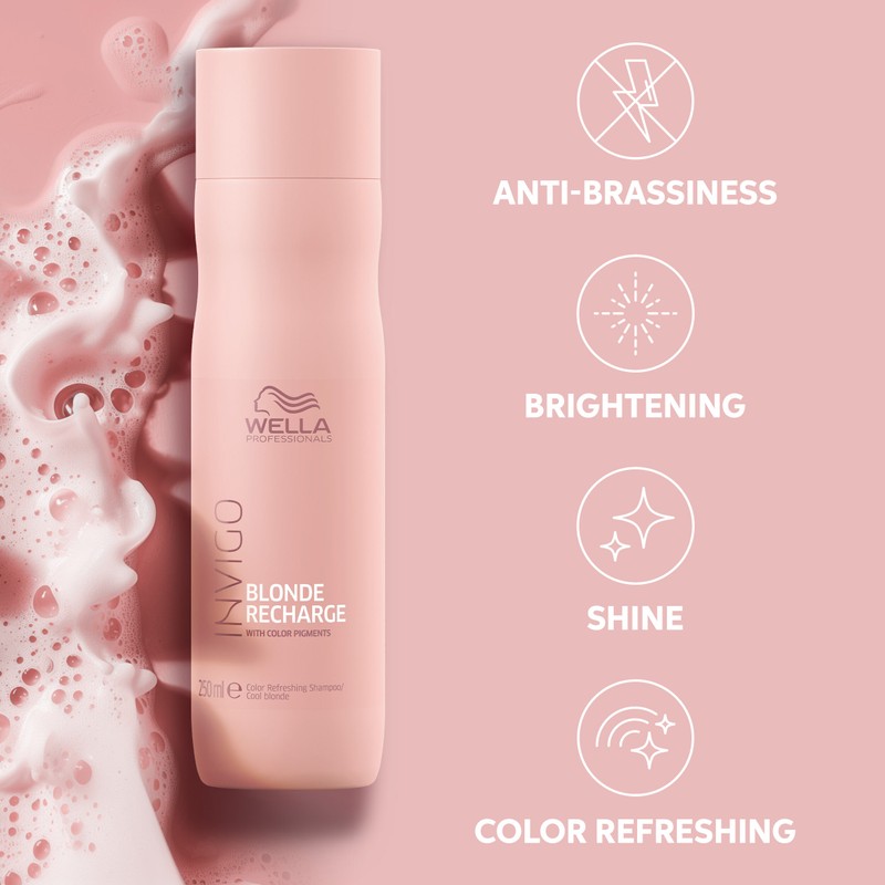 Wella Professionals Invigo Blonde Recharge Color Refreshing Shampoo 250ml