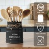 Barnyard Designs Ceramic Farmhouse Utensil Holder for Kitchen Counter, Large