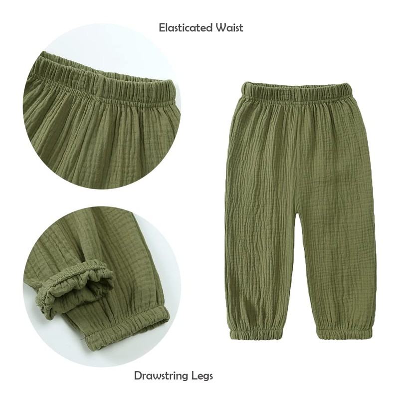 GFQLONG 3 Pack Toddler Boy Girl Casual Basic Plain Soft