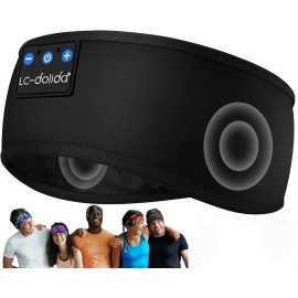 LC-dolida LC Dolida Bluetooth Wireless Headband Headphones Sports Sleep Sweatproof Band