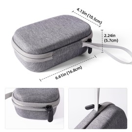 ORGBRO Label Maker Carrying Case for X1 / X3 / ORGSTA S001 Label Printer, Hard Carrying Container Storage Case Organizer for Printer, Tape and Charging Cable (Gray)