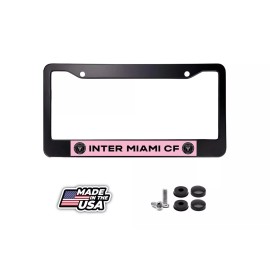 **NEW** Inter Miami CF License Plate Frame for Car (Matte Black)