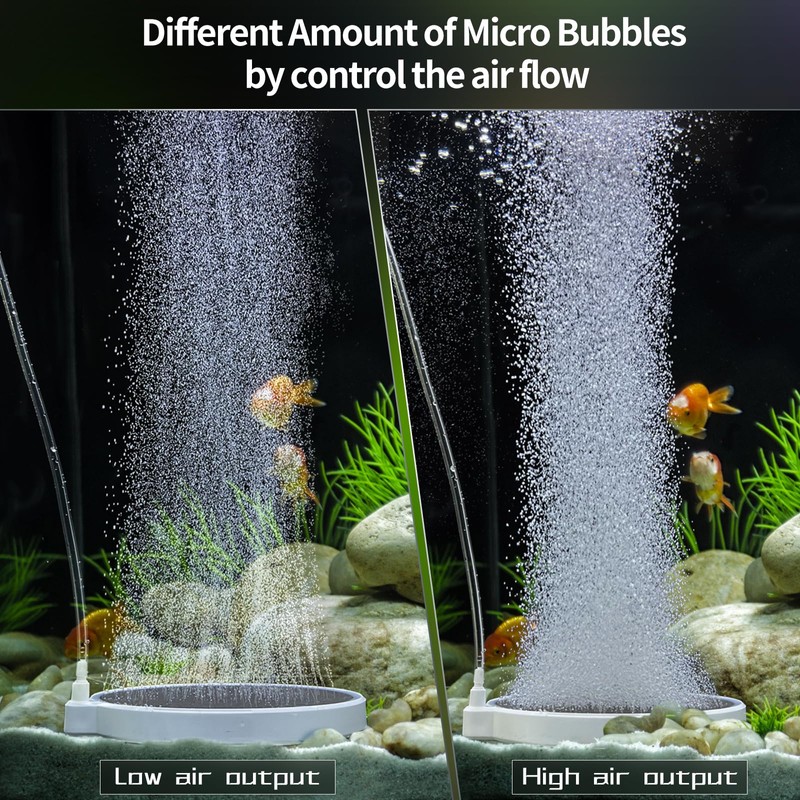 Aquarium Air Stones Oxygen Bubbler, 4 Inch Fish Tank Quiet