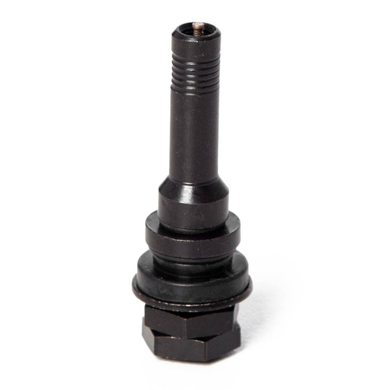 Circuit Performance Black Bolt-in Flush Mount Valve Stems (Set of