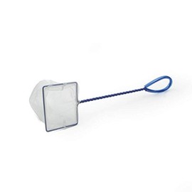 Interpet Fine Mesh Aquarium Fish Tank Catch Net, Small, 3" x 4", White/Blue