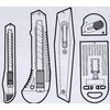 5 Pcs Retractable Cutter Scrapper Utility Knife Set
