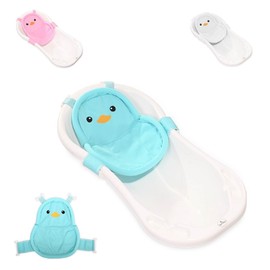 Lorelli Baby Bath Net Penguin Clips Plastic Bath Net from Birth Colour: Blue