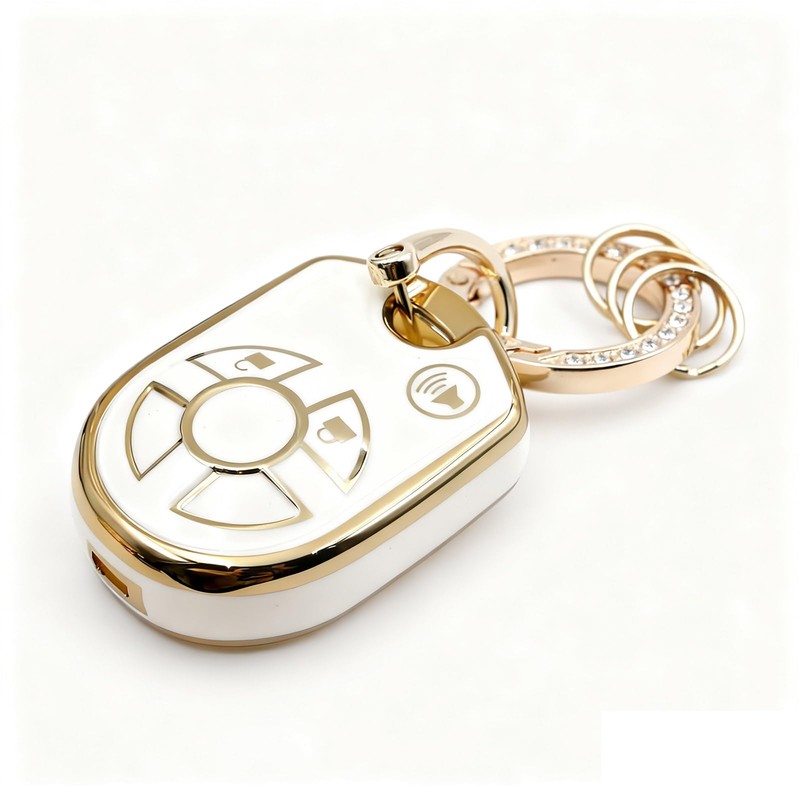 2Pcs for Ford Key Fob Cover with Keychain Fit for