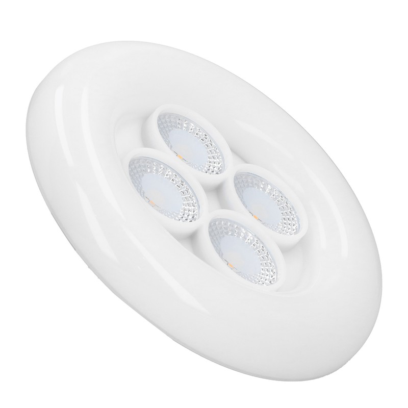 LED 4‑Hole LED Spot Light 3‑Gear Adjustable Spotlight for Garage
