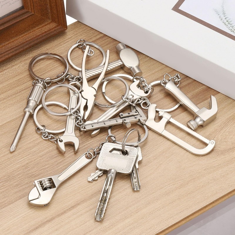 PATIKIL Mini Spanner Wrench Keychain, 2 Pack Multifunctional Hardware Tool