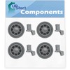 4-Pack 165314 Dishwasher Lower Dishrack Wheel Replacement for Bosch SHE43M06UC/53