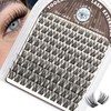 TOOCHUNAG Lash Clusters Natural Wispy Eyelash Clusters C Curly DIY