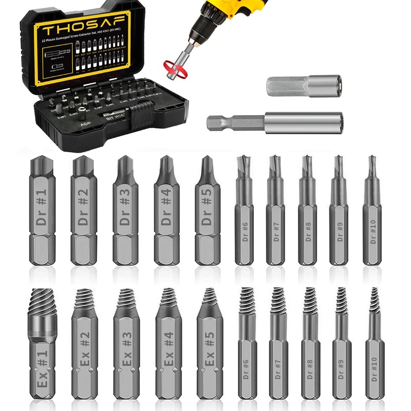 Gifts for Men and Women, Damaged Screw Extractor Kit and