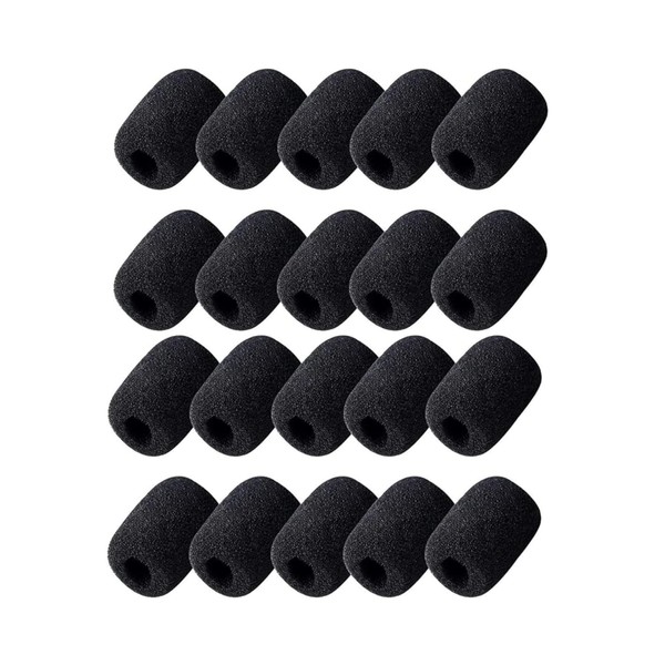 Microphone Sponge Cover, Set of 20, Microphone Windshield, 1.2 x
