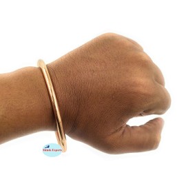 SHINDE EXPORTS pure original copper tamba kada bracelet for men and women (round 4.60mm cuff)