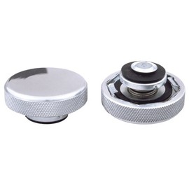 Trans-Dapt Performance 6017 Billet Style Radiator Cap Polished Aluminum 16 lb. Pressure Rating Billet Style Radiator Cap