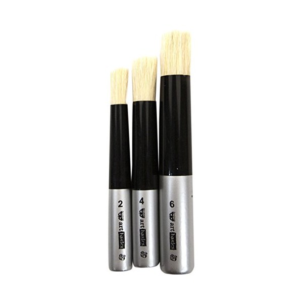 Prima Marketing Art Basics-Dabbing Brush Set of 3
