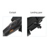 Metal Plane Model Crafted with Stand Accessories Decorative Alloy Metal