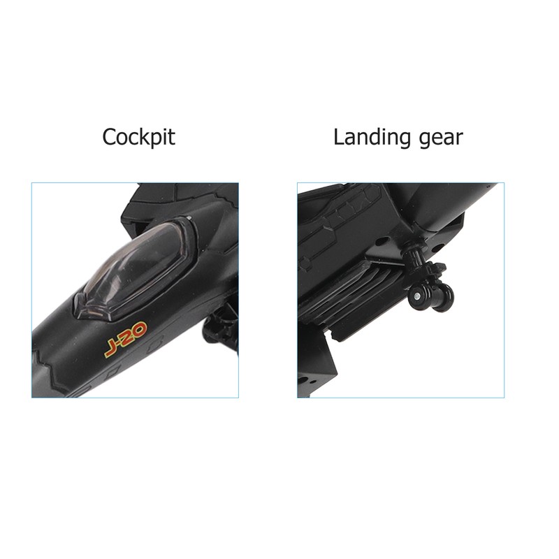 Metal Plane Model Crafted with Stand Accessories Decorative Alloy Metal