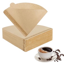 ASIRYVA 100 PCS Coffee Filter Papers Unbleached, Disposable Filter Papers, Compatible with Dripper Coffee Makers (1-4 Cups)