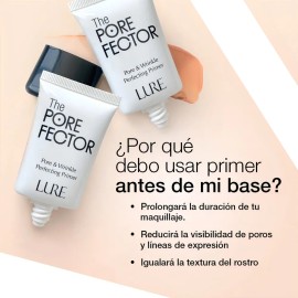 Primer Minimizador de Poros y Arrugas Lure The PoreFactor Para Piel Grasa