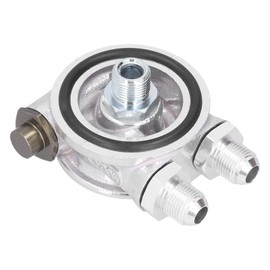 Oil Cooler Filter Sandwich Plate Thermostat Adapter Kit Quick Installation Condition Monitoring Good Sealing Universal