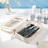 Mingzhe Transparent Women's Toiletry Bag Business Travel Waterproof Storage Large