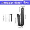Coumy 4 Pcs Snowboard Wall Mount Clip Horizontal Snowboard Display