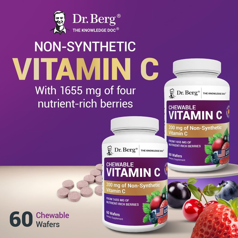 Dr. Berg Chewable Vitamin C Complex - Made with Organic,