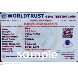 Natural Certified Original Blue Sapphire Gemstone 5.55 Carat birthstone 22k Gold Plated Ring Oval shape/stone ring/promise ring/gift ring for Men Or Women's