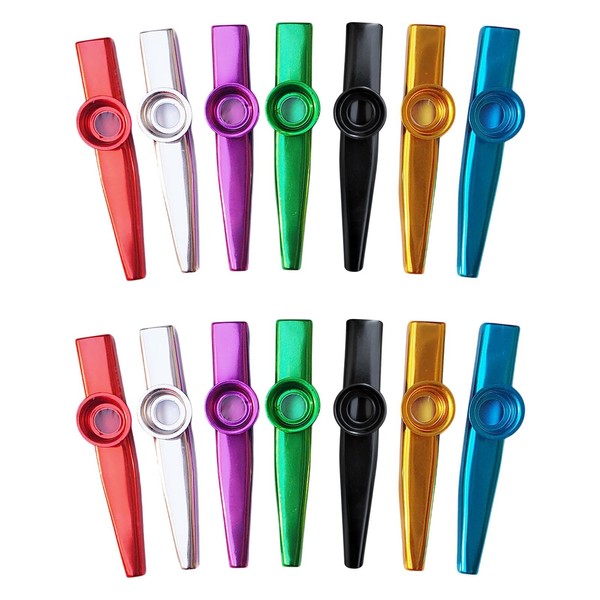Kazoo Set of 14 Metal Kazoo Metal Aluminium Alloy Kasu
