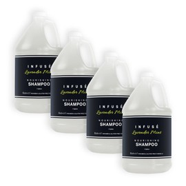 Terra Pure Shampoo | Infuse Lavender Mint Hotel | 1 Gallon | For Hospitality & Vacation Rentals to Refill Dispensers | (4 Gallons)