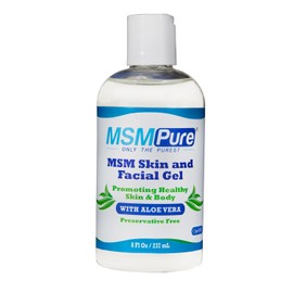 Kala Health - MSM Skin and Facial Gel Lotion (8 fluid ounces min.) - The Most Popular MSM Gel for Quickly Soothing Joints and Muscles, and Improving Skin Condition- Achieves Soft, Smooth Healthy Skin.