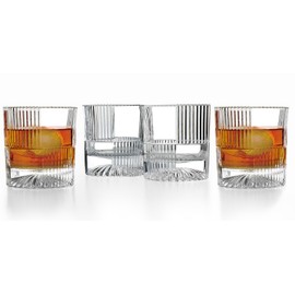 Godinger Double Old Fashioned Glasses for Timeless Barware Experience, Set of 4