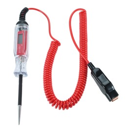 Bowarepro Car Voltage Tester, Auto Test for Car, LCD Auto Tester, Digital Power Tester, Voltage Tester, Vehicle Low DC Voltage Auto, For Night Working, DC 3-48V, Diagnostic Tool, Spring Wire