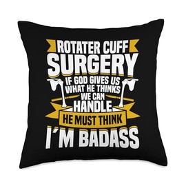 Shoulder Injury Recovery Items Rotater Cuff Surgery Throw Pillow