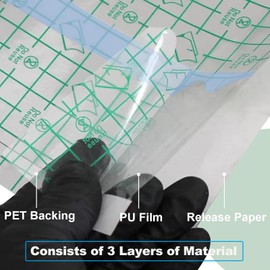 Yuelong Tattoo Aftercare Bandage 10” x 2.2 Yd Waterproof Transparent Film, Second Skin Tattoo Cover Up Patch Tattoo Protection Film for Artists, Studios & Fast Healing