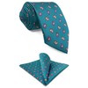 S&W SHLAX&WING Men's Extra Long Necktie Set with Pocket Square