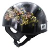 Hot Leathers Advanced Motorcycle DOT Skull Cap Classic Half Helmets