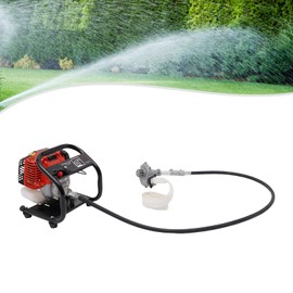 YUNLAIGOTOP Commercial Gasoline Engine Water Pump, 4 Stroke 38CC 1450W 1.5 Inch Inlet Portable Gasoline Engine Water Transfer Pump with Long Water Inlet Pipe & Funnel for Flood Gardening Irrigation