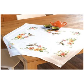 Vervaco Stickpackung/Tischdecke im vorgedruckten/vorgezeichneten Kreuzstich, Natur