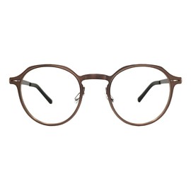 ProEyes Longitude 5, Progressive Blue Light Blocking Screwless Readers, Anti-Reflective, 0 Power on Top Lens (Brown, 1.75)