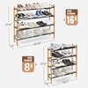 STORAGE MANIAC Expandable Shoe Rack, 12 Pairs Stackable Small Shoe