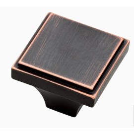 Liberty P32705W-VBC Bronze & Copper 1" Hollister Square Cabinet Knob