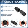 INFINAUTO 2 Pin Engine Water Temperature Sensor Connector Plug, 2.2mm