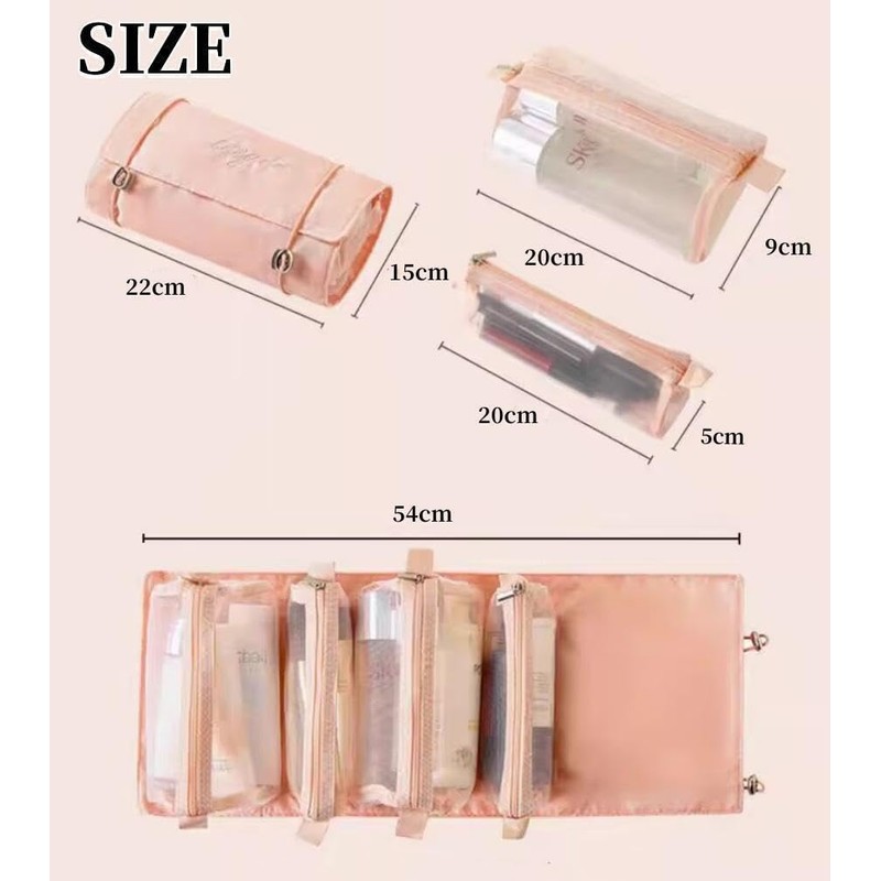 YOGOTI Makeup Pouch, Travel Pouch, Cosmetic Pouch, Toiletry Bag, Storage