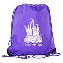 Mato & Hash Coloring Easter Cinch Bag, Funny Basket Backpack, Easter Party Bag For Kids! - Purple CA2500EasterCol S8