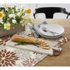 Artoid Mode Flowers Brown Dahlia Summer Table Linen, Seasonal Kitchen